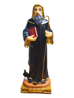 Imagem de São Bento em Resina 30 cm-TerraCotta Arte Sacra