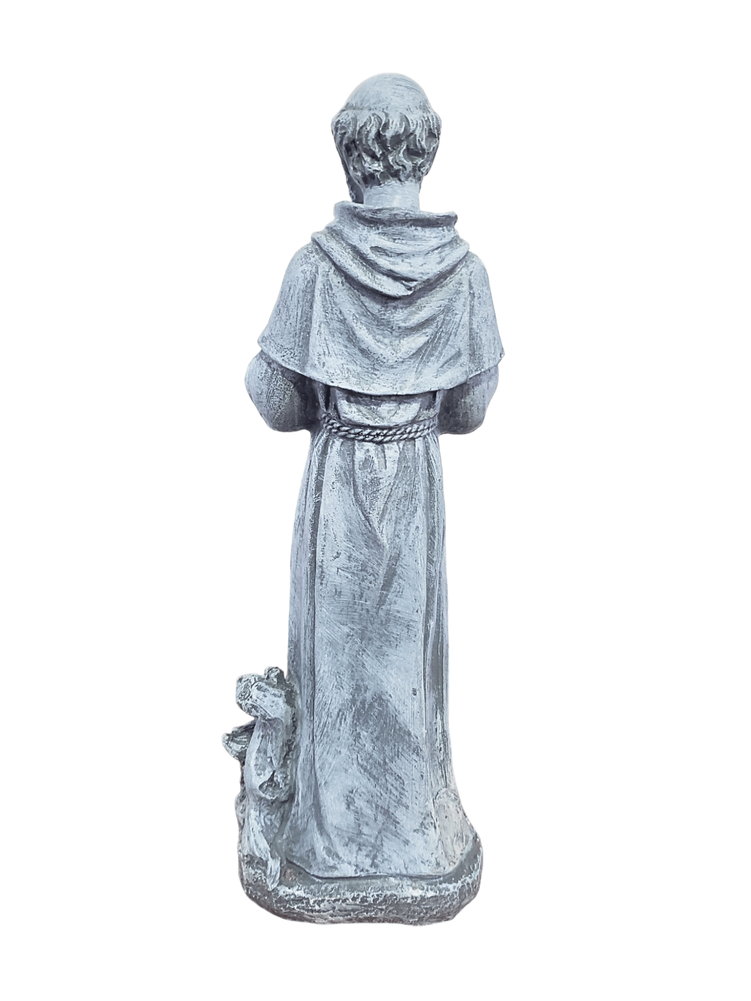 Imagem de São Francisco de Assis em Resina Estilo Pedra 50 cm-TerraCotta Arte Sacra