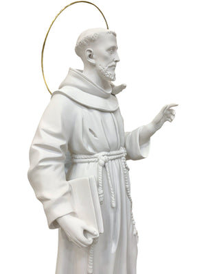 Imagem de São Francisco em Pó de Mármore 105 cm-TerraCotta Arte Sacra