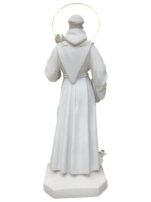 Imagem de São Francisco em Pó de Mármore 105 cm-TerraCotta Arte Sacra