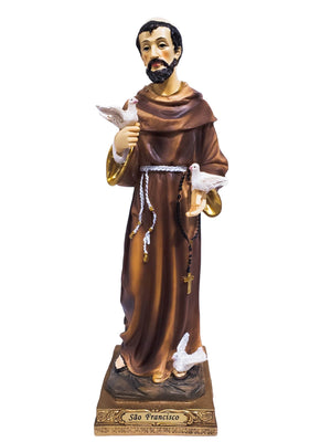Imagem de São Francisco em Resina 30 cm-TerraCotta Arte Sacra