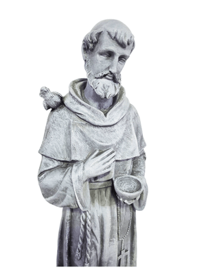 Imagem de São Francisco em Resina Estilo Pedra 62 cm-TerraCotta Arte Sacra
