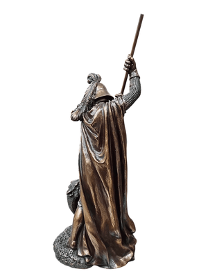 Imagem de São Jorge sem Cavalo com Acabamento em Bronze 31 cm-TerraCotta Arte Sacra