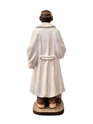 Imagem de São José Moscati em Madeira Italiana 19,5 cm-TerraCotta Arte Sacra