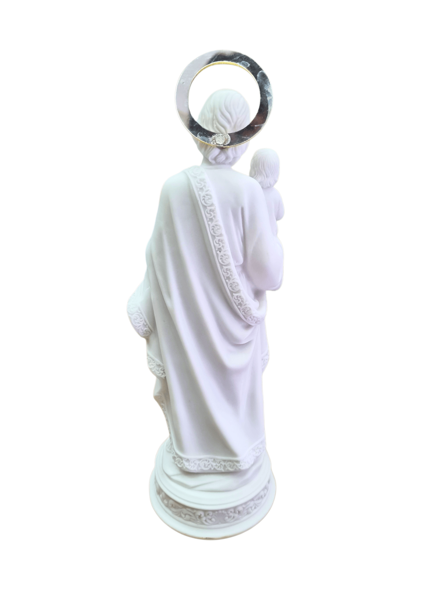 Imagem de São José em Resina Branco 30 cm-TerraCotta Arte Sacra