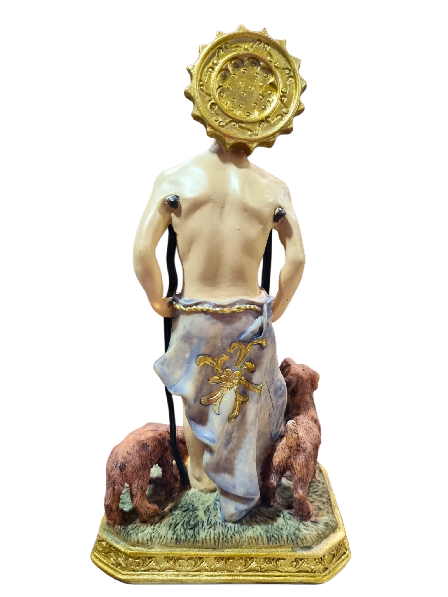 Imagem de São Lazaro em Resina 17 cm-TerraCotta Arte Sacra