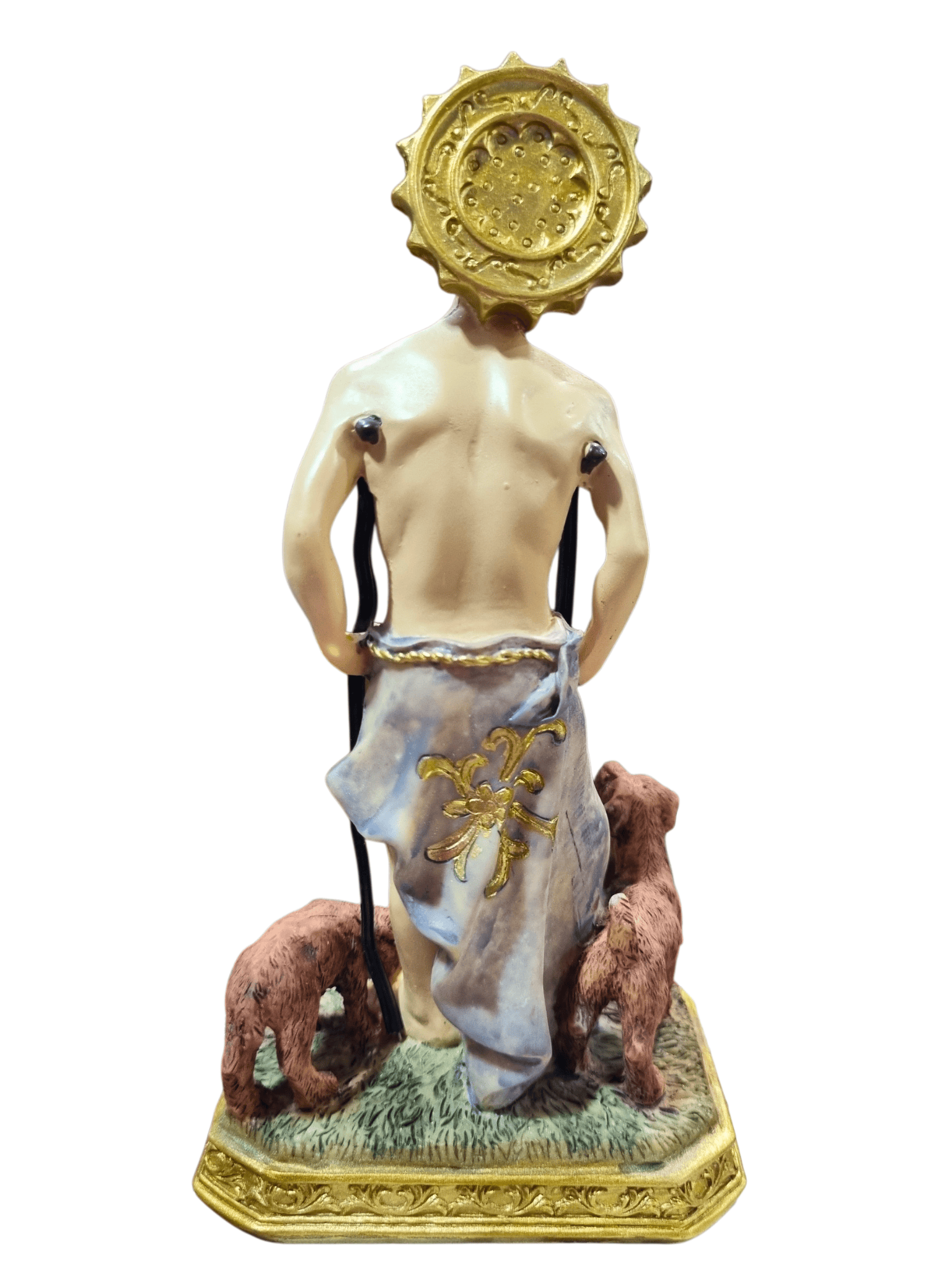 Imagem de São Lazaro em Resina 17 cm-TerraCotta Arte Sacra