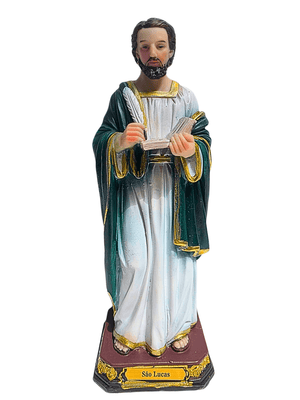 Imagem de São Lucas em Resina 20 cm-TerraCotta Arte Sacra