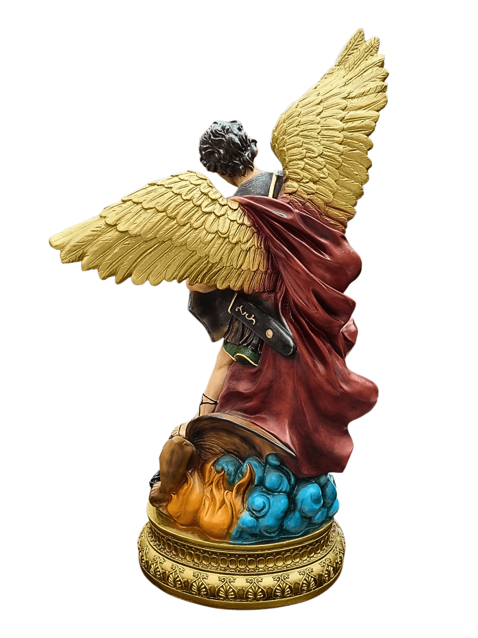 Imagem de São Miguel Arcanjo em Pó de Mármore 60 cm-TerraCotta Arte Sacra