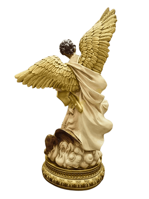 Imagem de São Miguel Arcanjo em Pó de Mármore Barroco 60 cm-TerraCotta Arte Sacra