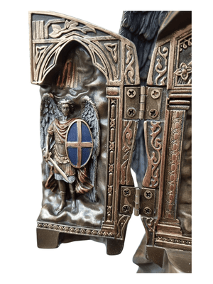 Imagem de São Miguel Arcanjo sem Demônio Acabamento em Bronze 29 cm-TerraCotta Arte Sacra
