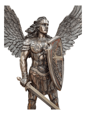Imagem de São Miguel Arcanjo sem Demônio Acabamento em Bronze 72 cm-TerraCotta Arte Sacra