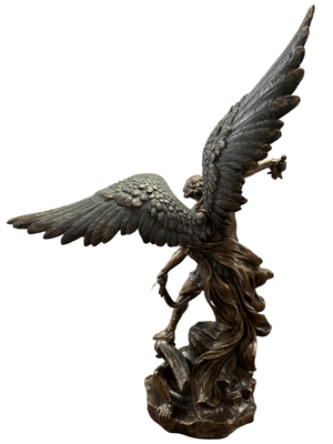 Imagem de São Miguel com Acabamento em Bronze 73 cm-TerraCotta Arte Sacra