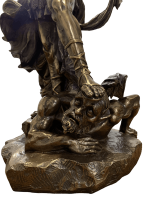 Imagem de São Miguel com Acabamento em Bronze 73 cm-TerraCotta Arte Sacra