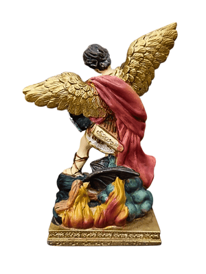 Imagem de São Miguel de Resina 10 cm-TerraCotta Arte Sacra