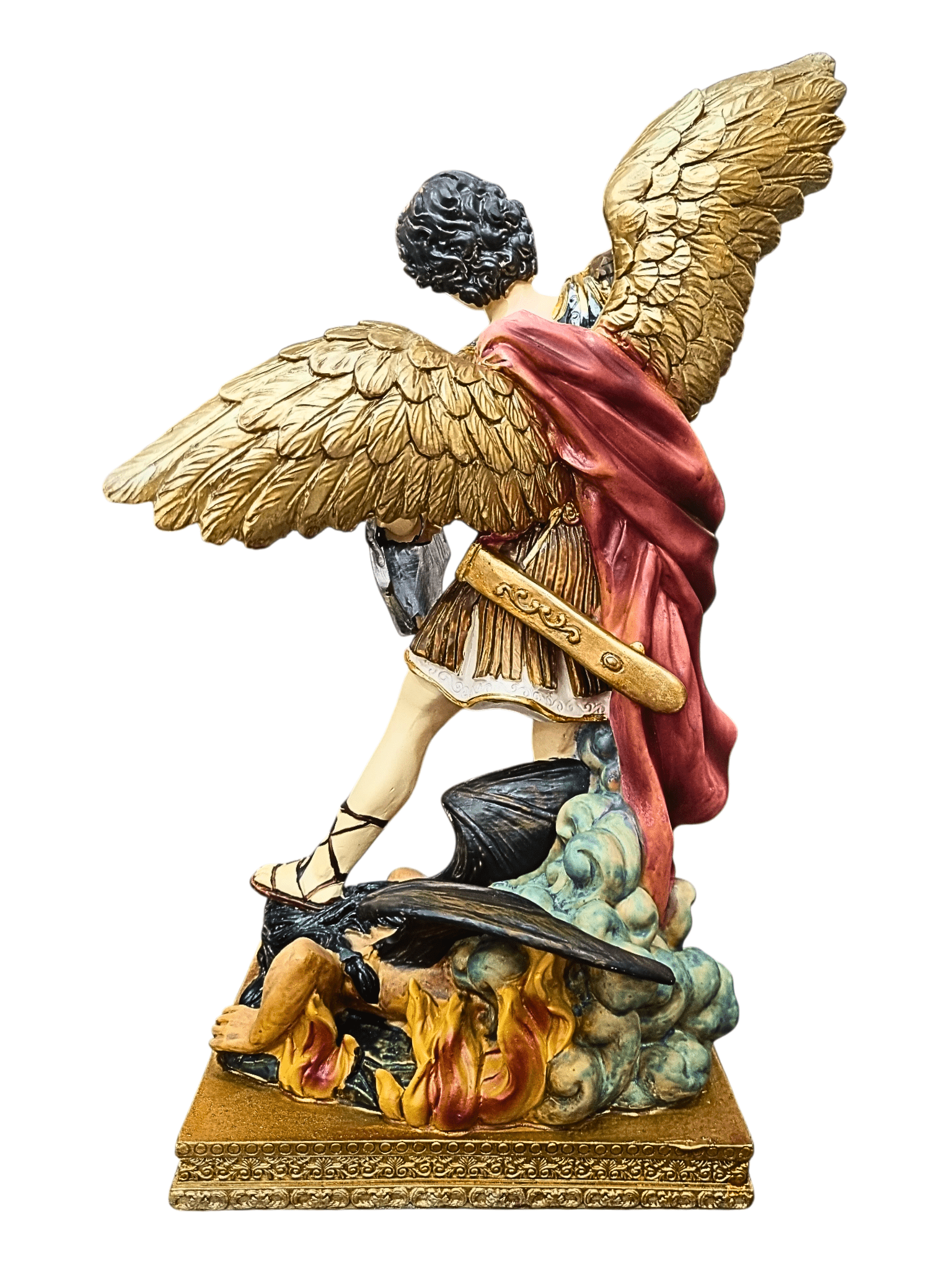 Imagem de São Miguel de Resina 30 cm-TerraCotta Arte Sacra
