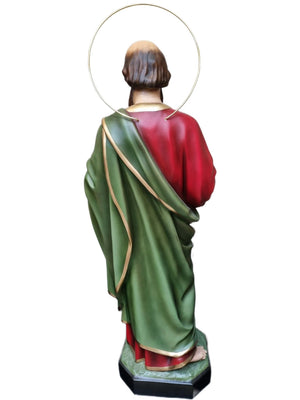 Imagem de São Paulo em Pó de Mármore com Olhos de Vidro 105 cm-TerraCotta Arte Sacra