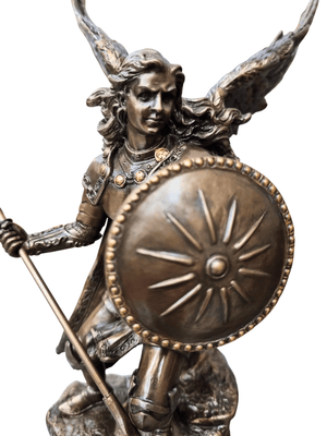 Imagem de São Rafael com Acabamento em Bronze 23 cm-TerraCotta Arte Sacra