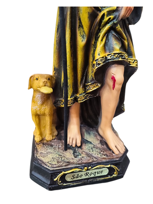 Imagem de São Roque em Resina 20 cm-TerraCotta Arte Sacra