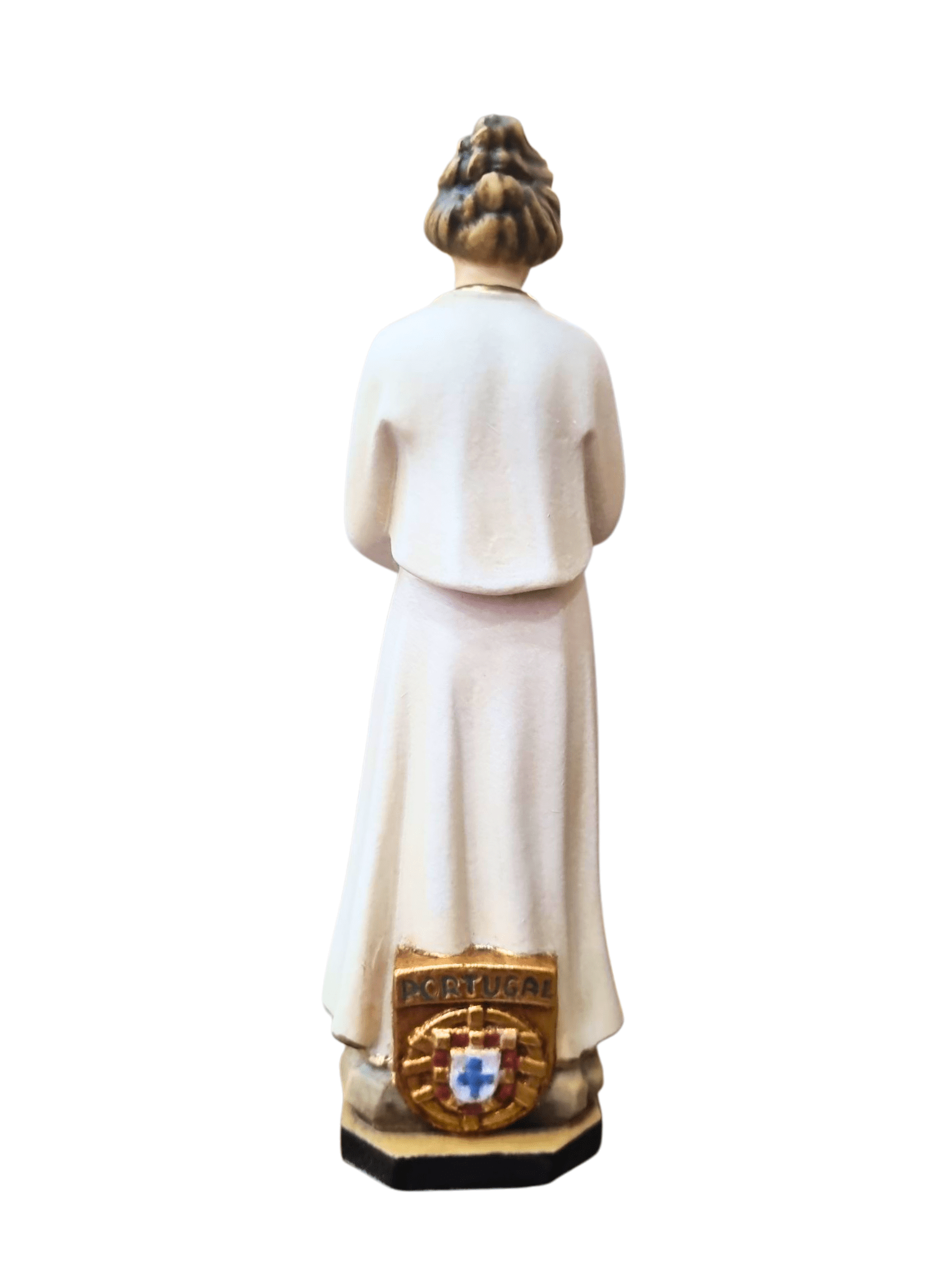 Imagem do Anjo de Portugal em Madeira Italiana 16 cm-TerraCotta Arte Sacra