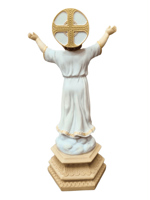 Imagem do Divino Menino em Pó de Mármore Colorido 17 cm-TerraCotta Arte Sacra