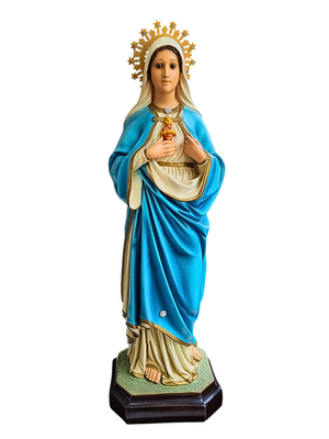 Imagem do Imaculado Coração de Maria 60 cm-TerraCotta Arte Sacra