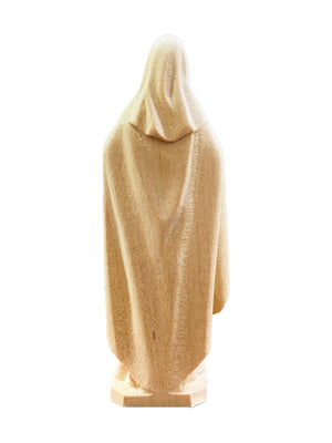 Imagem do Imaculado Coração de Maria em Madeira 29 cm-TerraCotta Arte Sacra