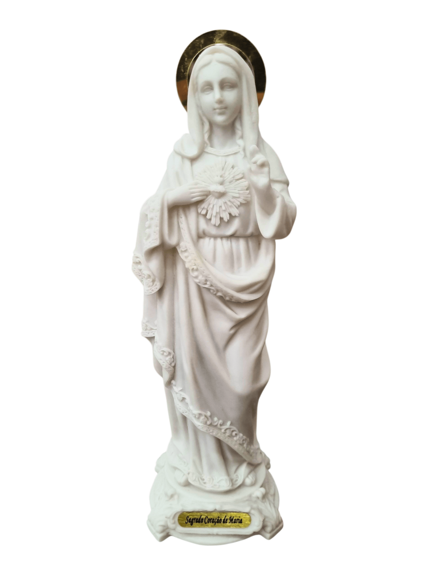 Imagem do Imaculado Coração de Maria em resina 20 cm-TerraCotta Arte Sacra