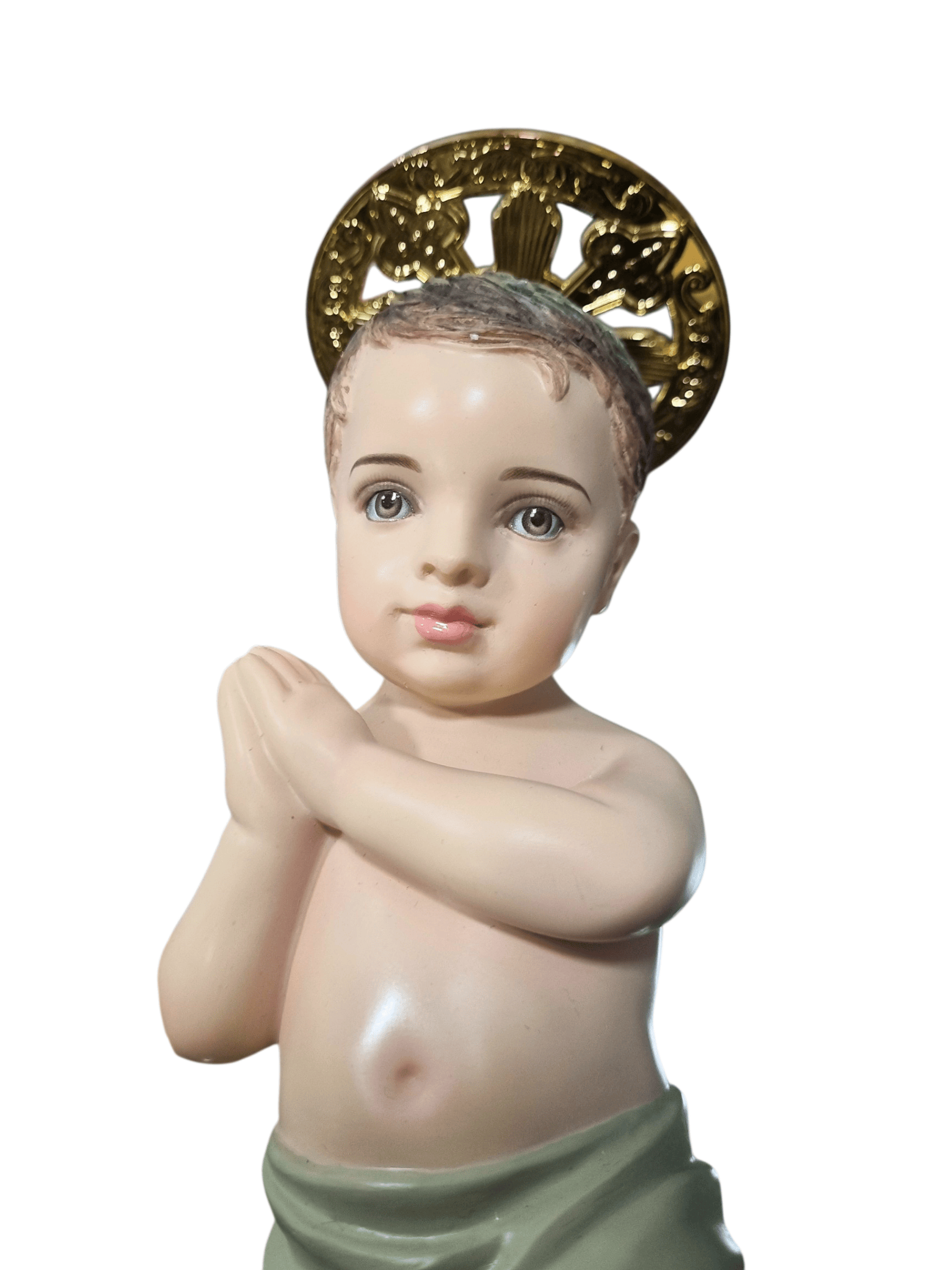 Imagem do Menino Jesus em Resina Colorida 21 cm-TerraCotta Arte Sacra