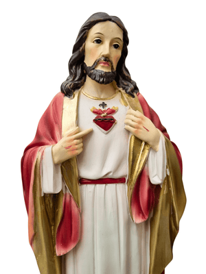 Imagem do Sagrado Coração de Jesus em Resina 30 cm-TerraCotta Arte Sacra