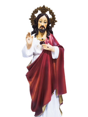 Imagem do Sagrado Coração de Jesus em Resina 30 cm-TerraCotta Arte Sacra