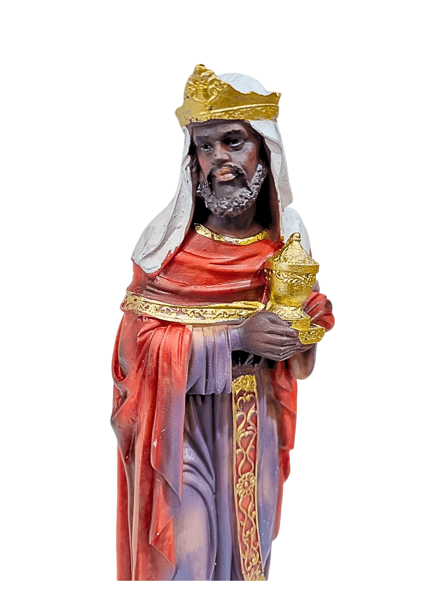 Imagem em Resina Rei Mago Baltazar 20 cm-TerraCotta Arte Sacra