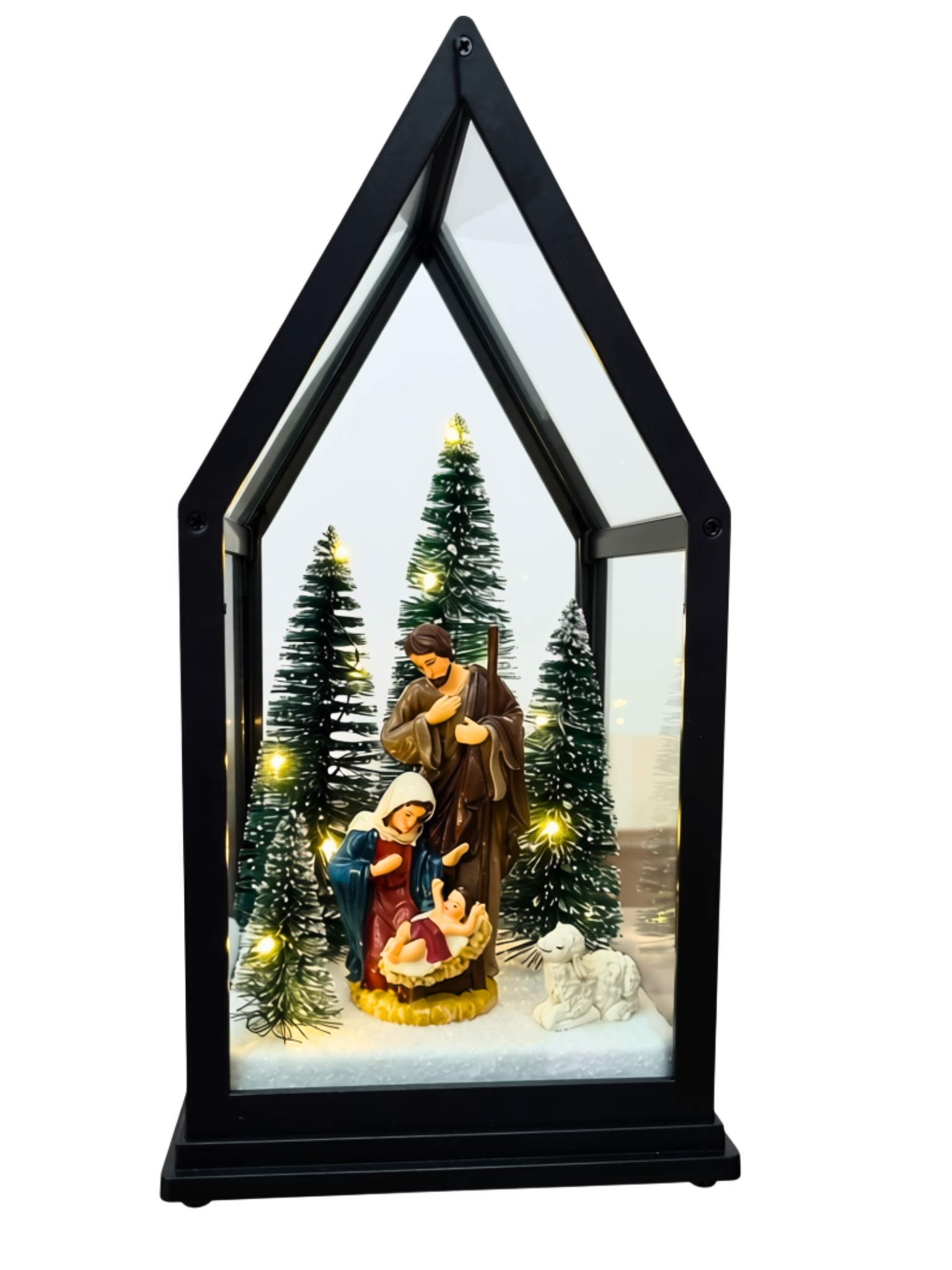 Luminária Casa Sagrada Família 25 x 13 cm-TerraCotta Arte Sacra