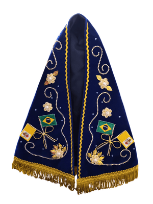 Manto para Imagem de Nossa Senhora Aparecida Luxo 38 cm-TerraCotta Arte Sacra