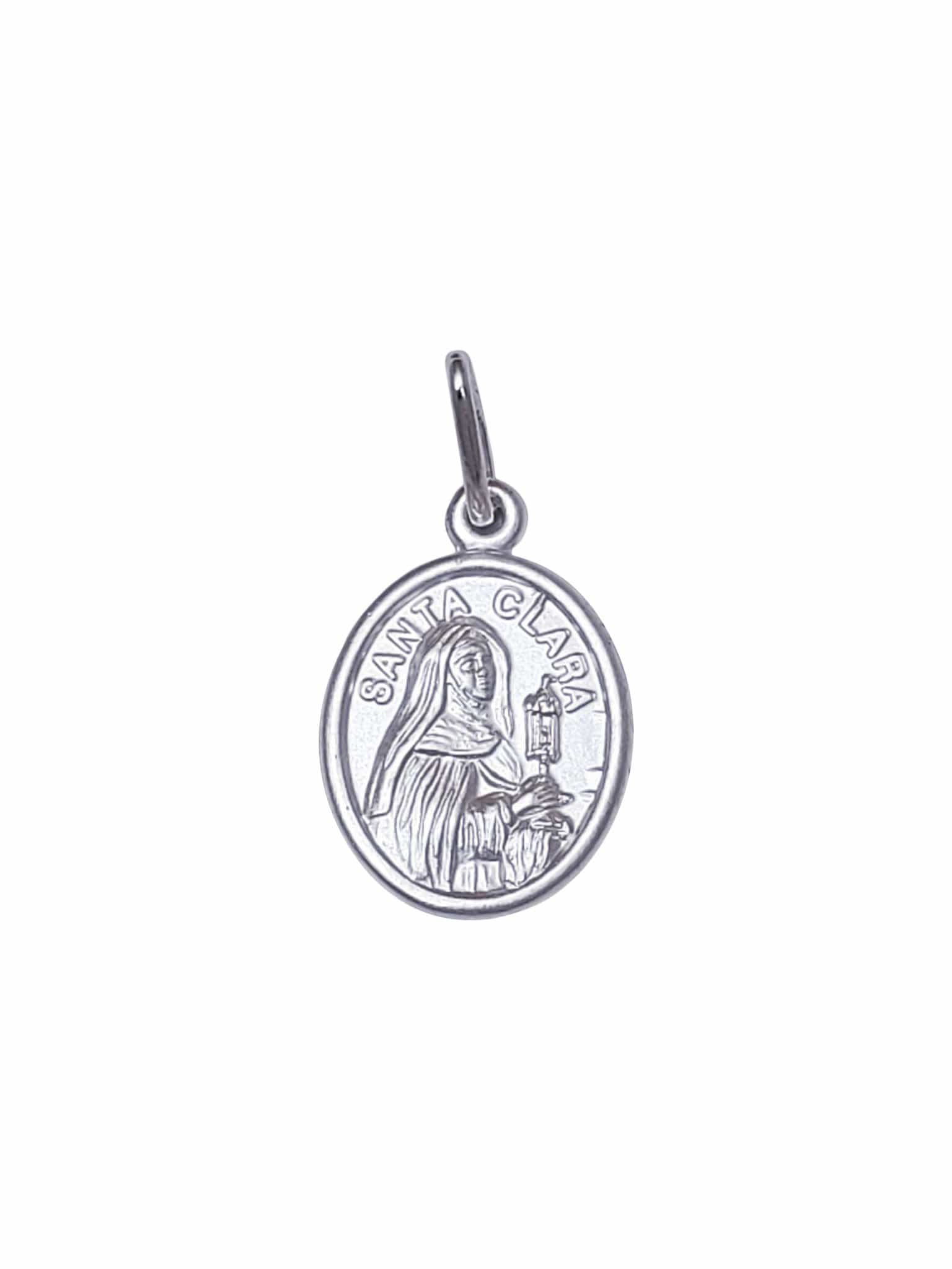 Medalha de Santa Clara 1.0-TerraCotta Arte Sacra