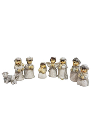 Mini Presépio Infantil com 9 peças-TerraCotta Arte Sacra