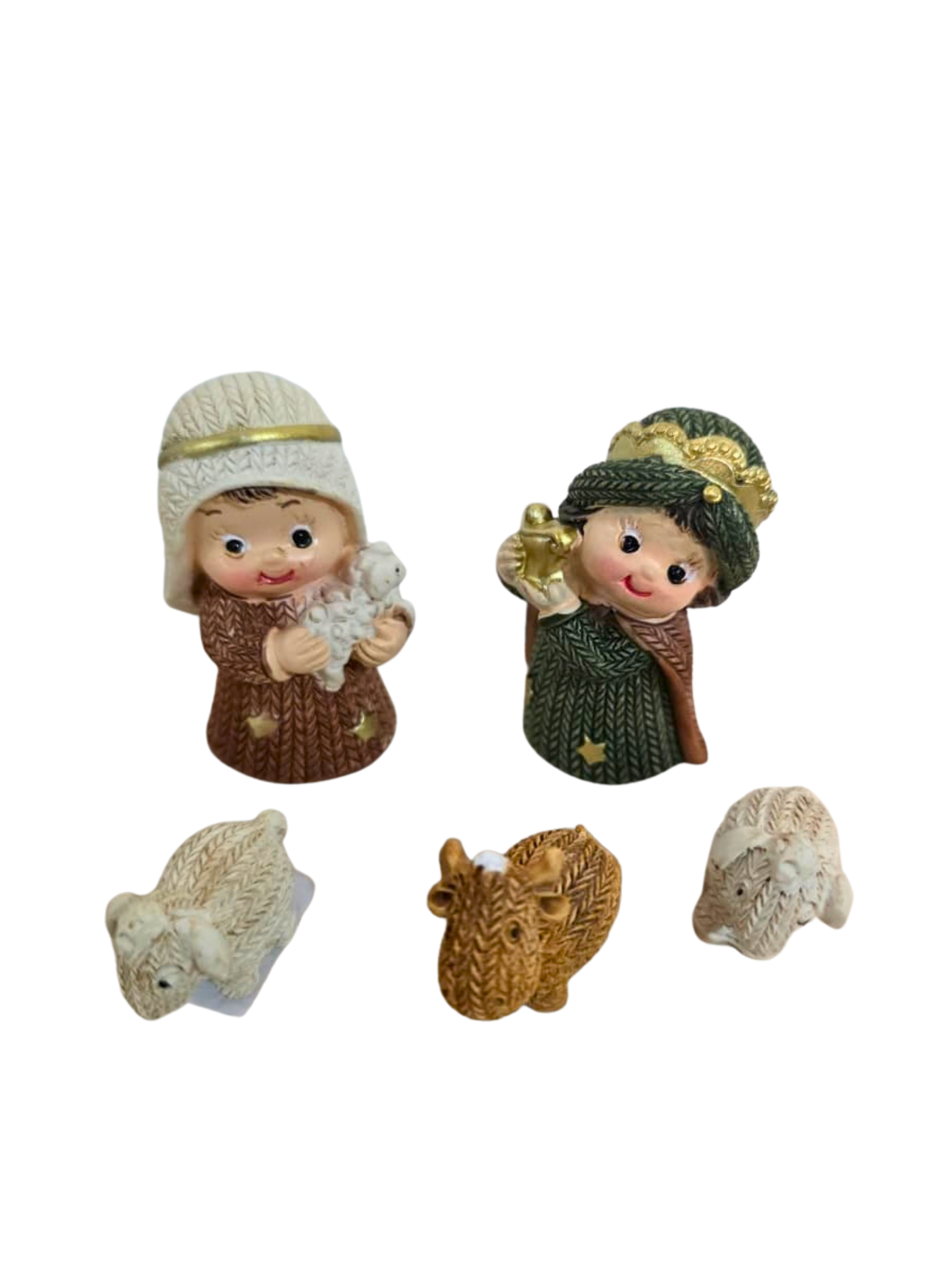 Mini Presépio em Resina 10 peças 6 cm-TerraCotta Arte Sacra