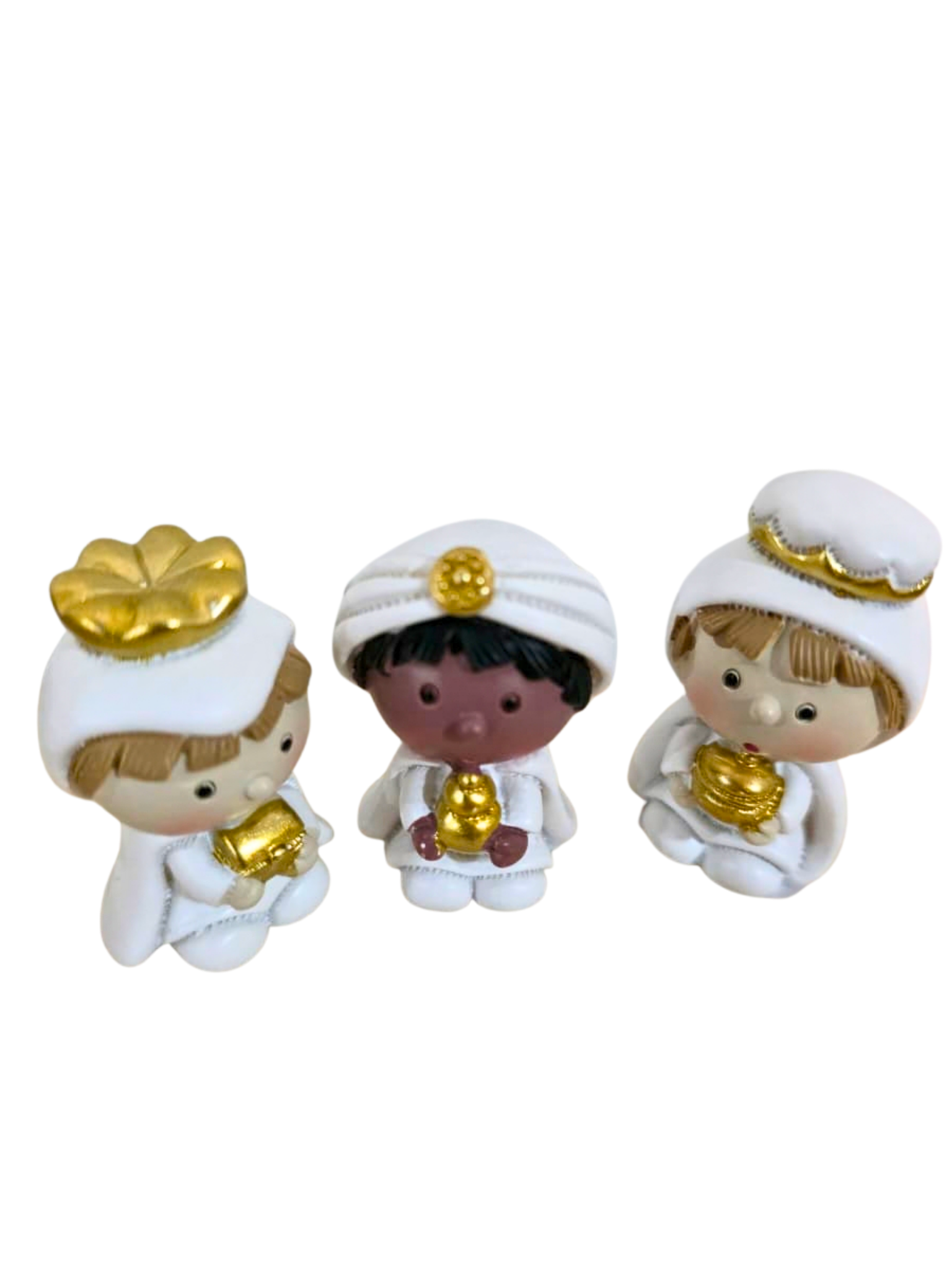 Mini Presépio em Resina 9 peças 3 x 2 cm , 5 x 4 cm-TerraCotta Arte Sacra