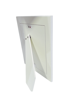 Porta Retrato Italiano Anjo da Guarda em Prata para Meninas 13 (L) x 18 cm (A)-TerraCotta Arte Sacra