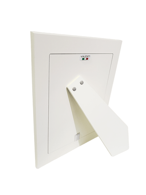 Porta Retrato Italiano de Prata Moldura Anjos da Guarda Rosa 20 cm x 23 cm-TerraCotta Arte Sacra