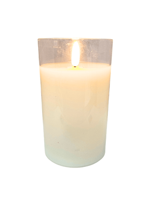 Porta Vela com Luz de Led Médio 12,5 cm-TerraCotta Arte Sacra
