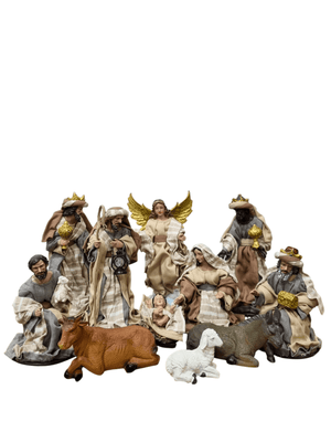 Presépio Estilo Napolitano 20 cm 11 Peças-TerraCotta Arte Sacra