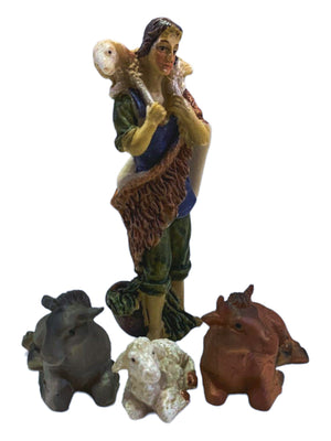 Presépio Tradicional 10 peças em Resina 10 cm-TerraCotta Arte Sacra