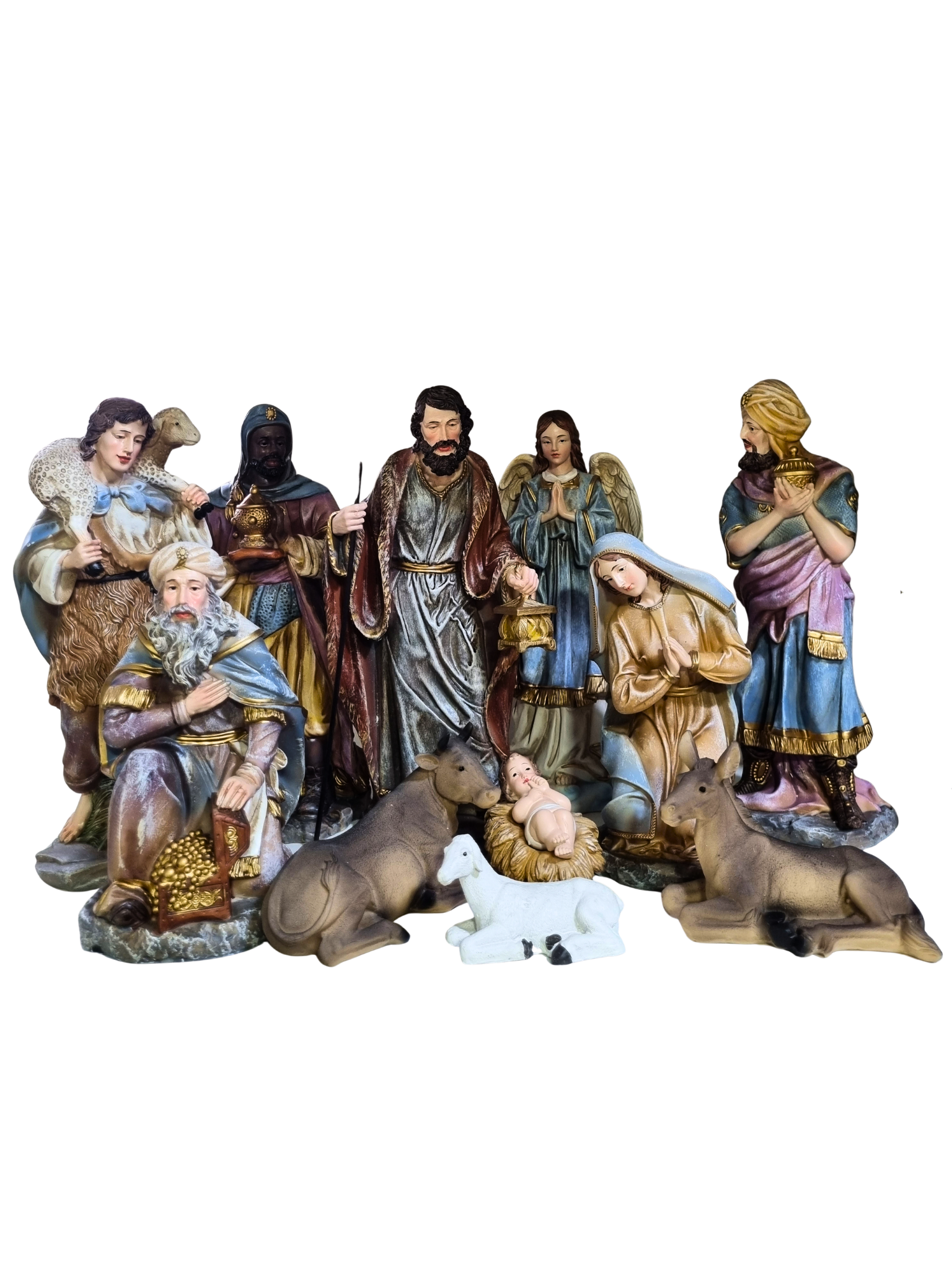 Presépio em Resina Colorido 11 peças 30 cm-TerraCotta Arte Sacra