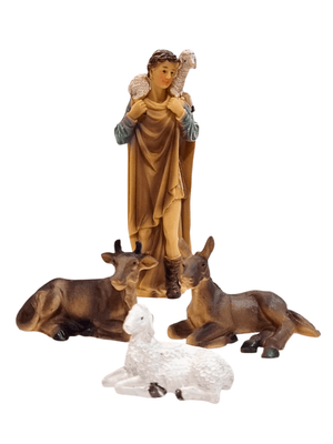 Presépio em Resina Colorido 13 cm-TerraCotta Arte Sacra