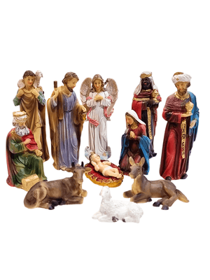 Presépio em Resina Colorido 13 cm-TerraCotta Arte Sacra
