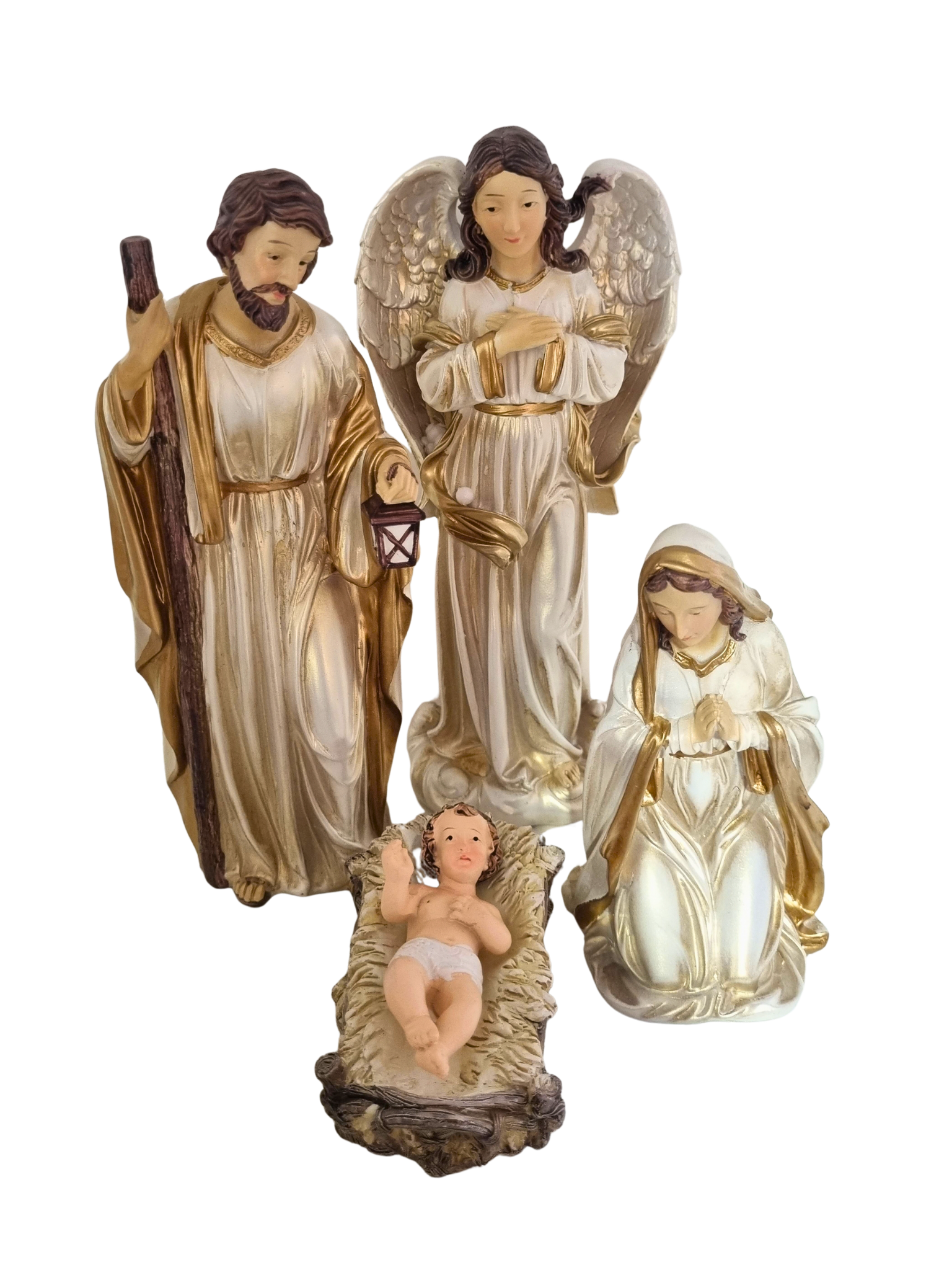Presépio em Resina Pérola 20 cm 11 Peças-TerraCotta Arte Sacra