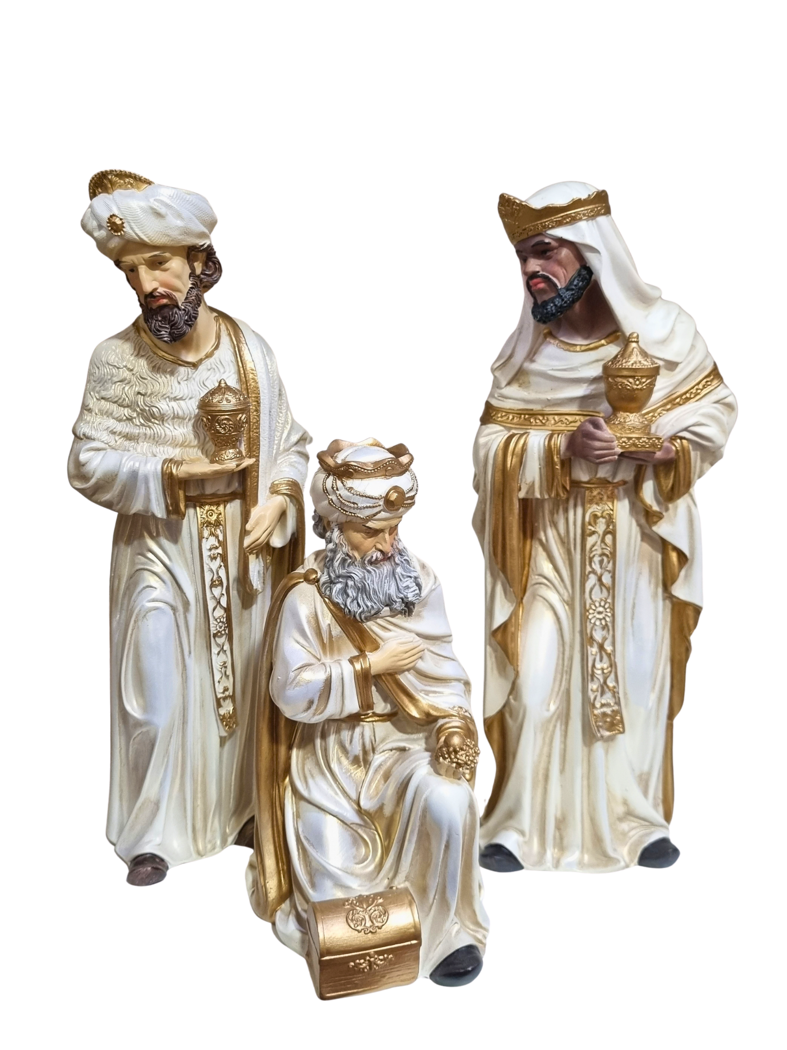Presépio em Resina Pérola 30 cm 11 Peças-TerraCotta Arte Sacra