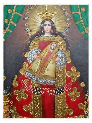 Quadro Cusquenho Nossa Senhora de Belém-TerraCotta Arte Sacra