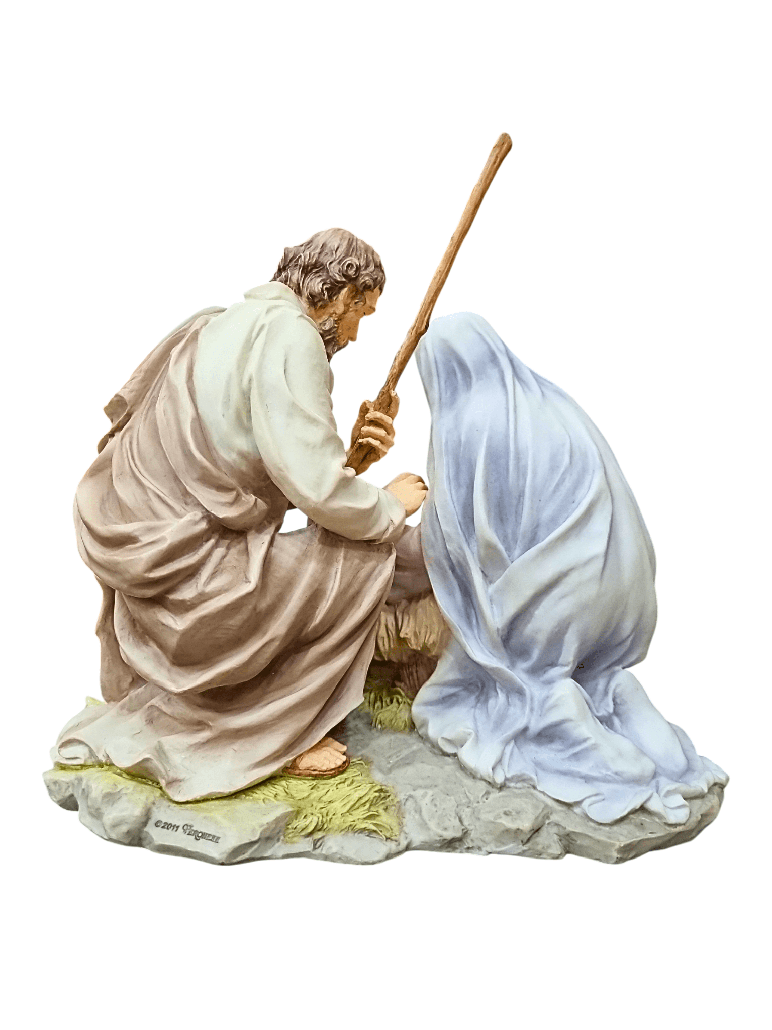 Sagrada Família Cenário Presépio em Resina 16 cm-TerraCotta Arte Sacra